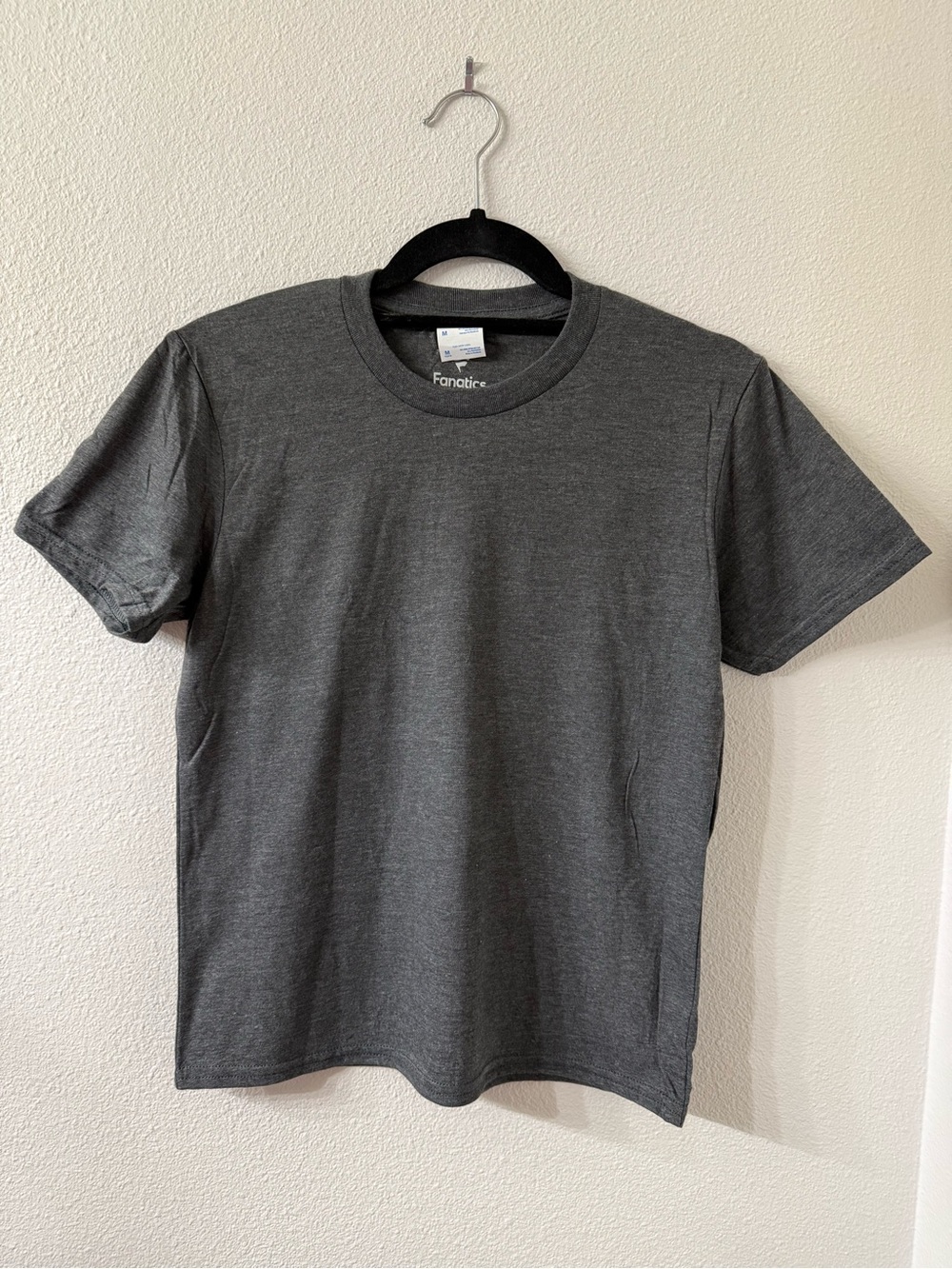 10 Fanatics Youth Heather Charcoal Crew Neck T-Shirt, set of 10
